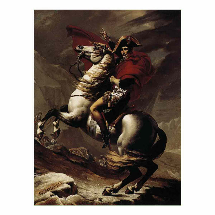 Bonaparte, Calm on a Fiery Steed, Crossing the Alps 1801
