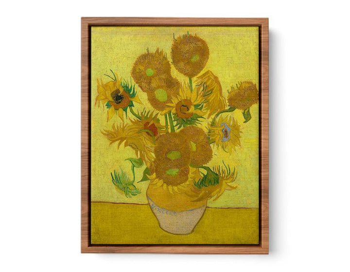 Vase Of Sunflowers Painting framed Print