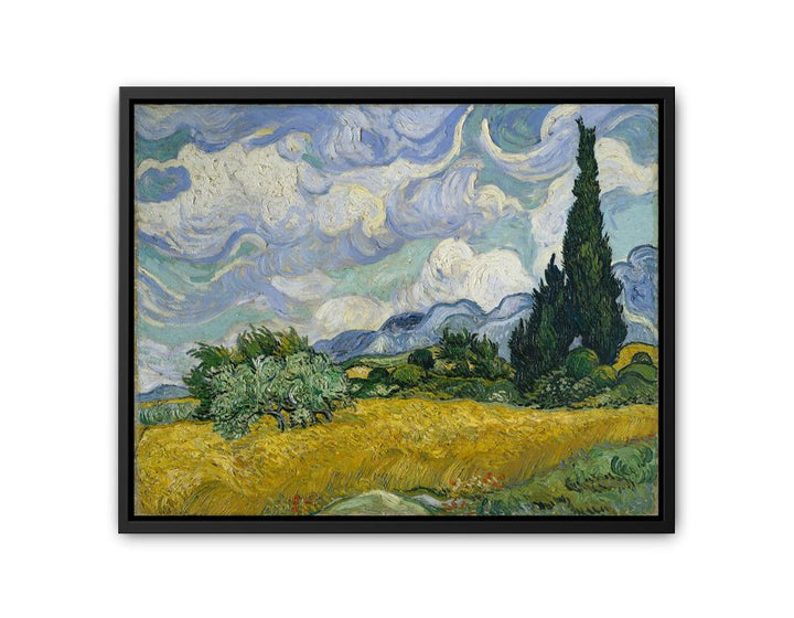 Wheat Field With Cypresses By Van Gogh Painting