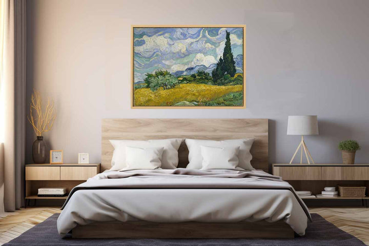 Wheat Field With Cypresses By Van Gogh Art Print.