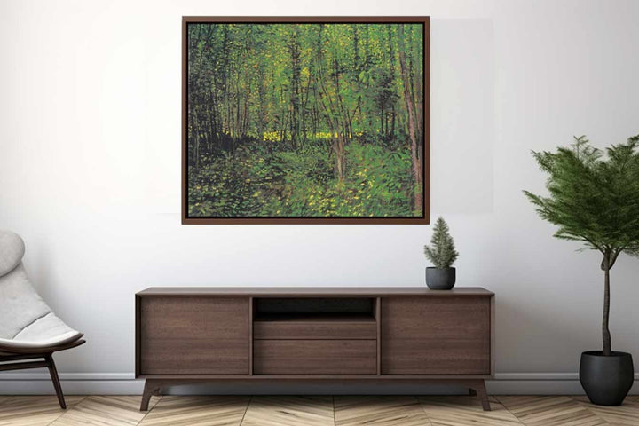 tree And Undergrowth By Van Gogh Art Print.