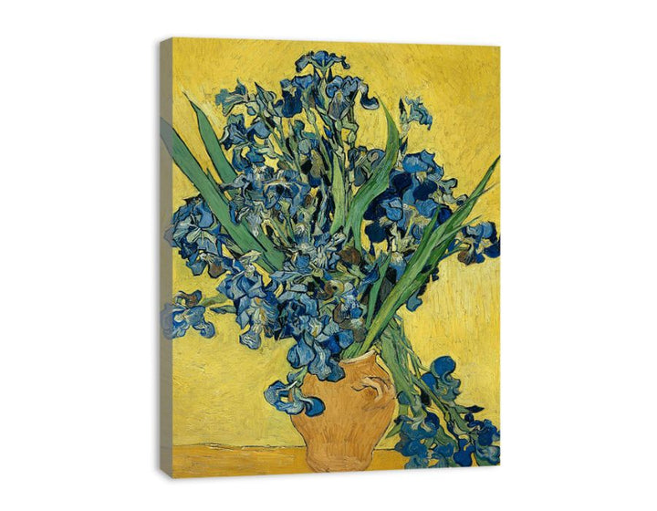 Vase Of Irises By Van Gogh canvas Print