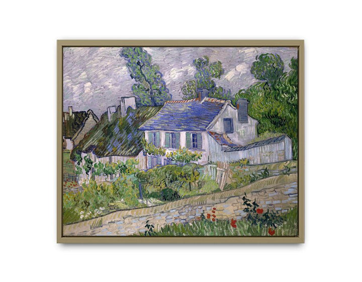 Houses At Auvers By Van Gogh framed Print