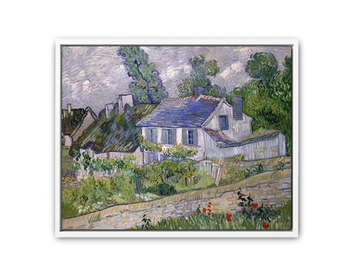 Houses At Auvers By Van Gogh  Painting