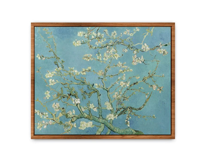 Blossoming Almond Tree Painting framed Print