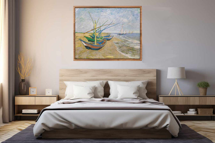 Fishing Boats At Sainte-Marie By Van Gogh Art Print