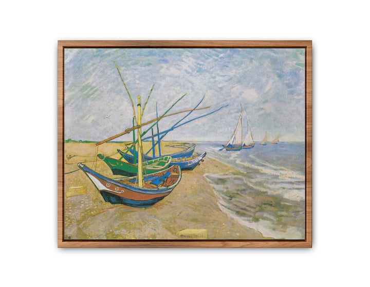 Fishing Boats At Sainte-Marie By Van Gogh  Painting