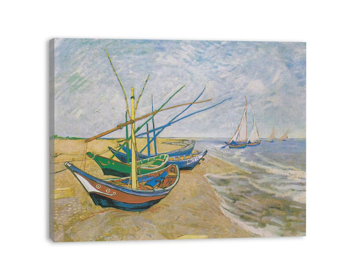 Fishing Boats At Sainte-Marie By Van Gogh  canvas Print