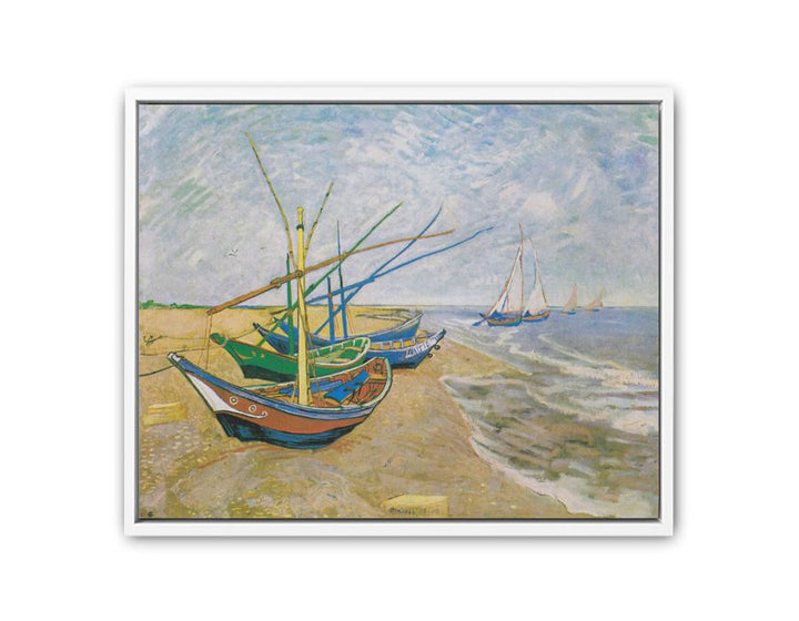 Fishing Boats At Sainte-Marie By Van Gogh  Painting