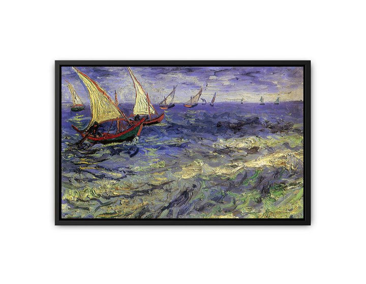 Boats Painting by Van Gogh  canvas Print