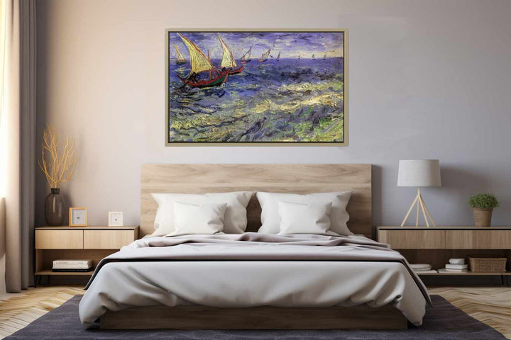 Boats Painting by Van Gogh Art Print