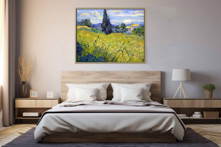 Green Field By Van Gogh Art Print