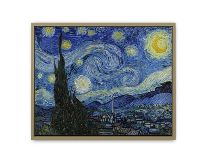 Starry Night Painting framed Print