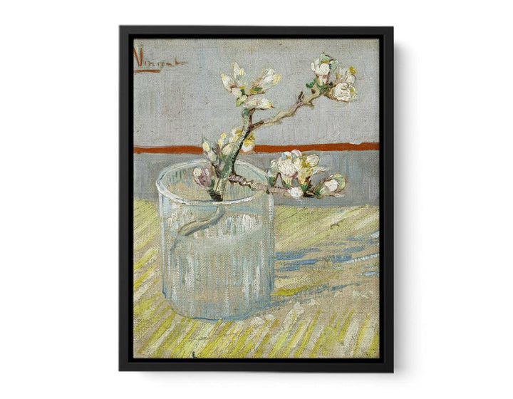 Sprig Of Flowering Almond In A Vase By Van Gogh  canvas Print