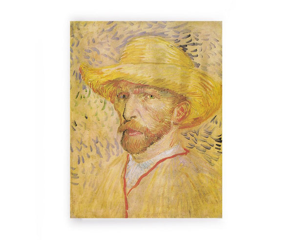 Self Portrait With A Straw Hat By Van Gogh