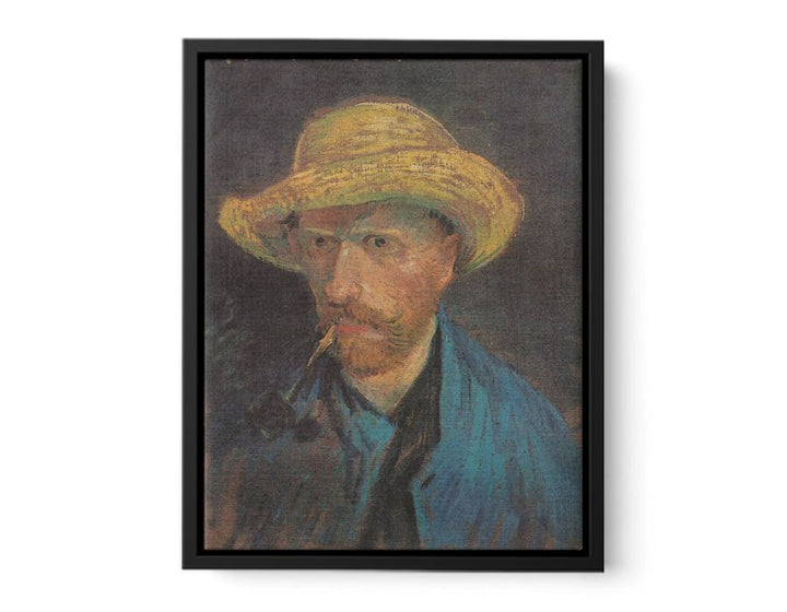 Self Portrait With Hat Painting of Van Gogh  canvas Print