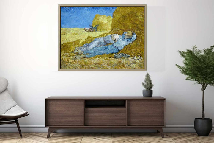 Noon – Rest from Work (after Millet) Art Print