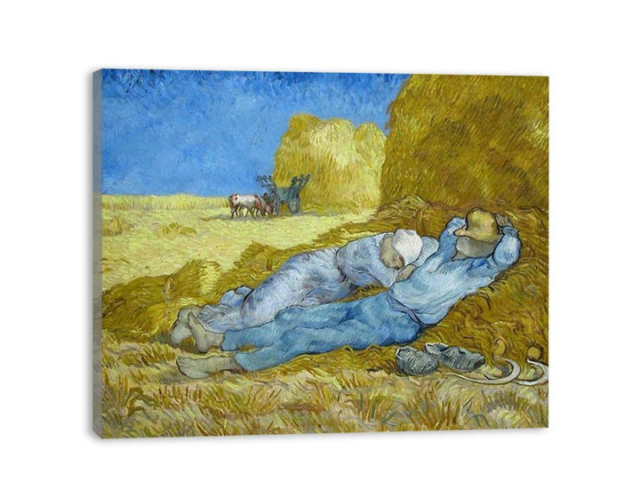 Noon – Rest from Work (after Millet)  canvas Print