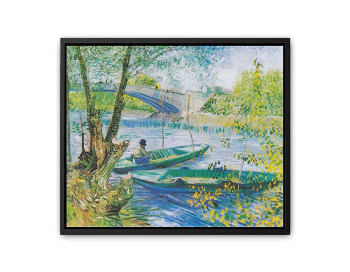 Fishing in Spring 2  canvas Print