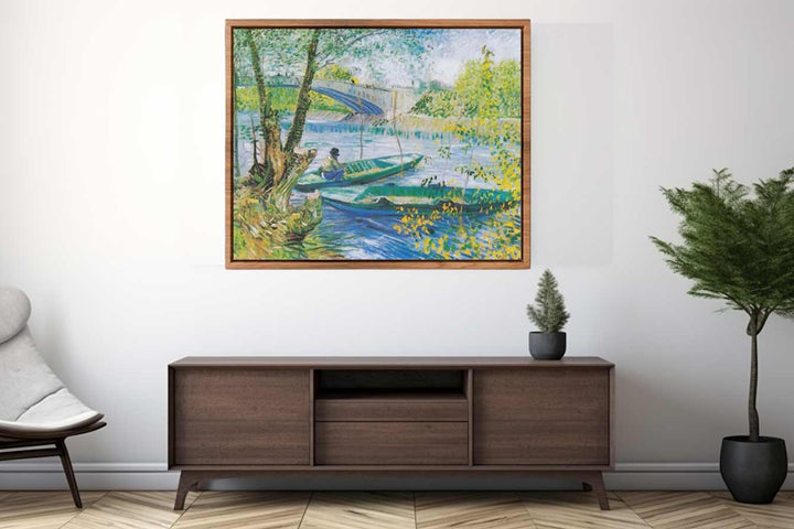 Fishing in Spring 2 Art Print