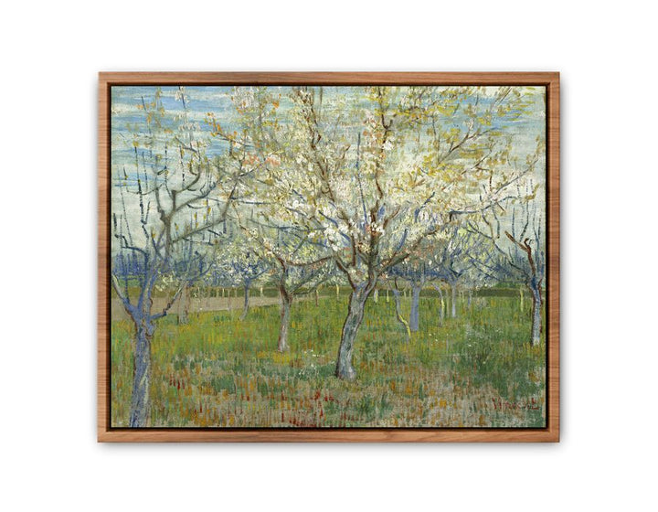 Pink & The White Orchard framed Print