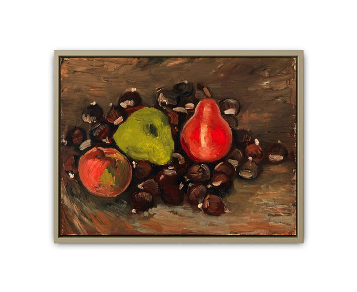 Still Life with Fruit and Chestnuts framed Print