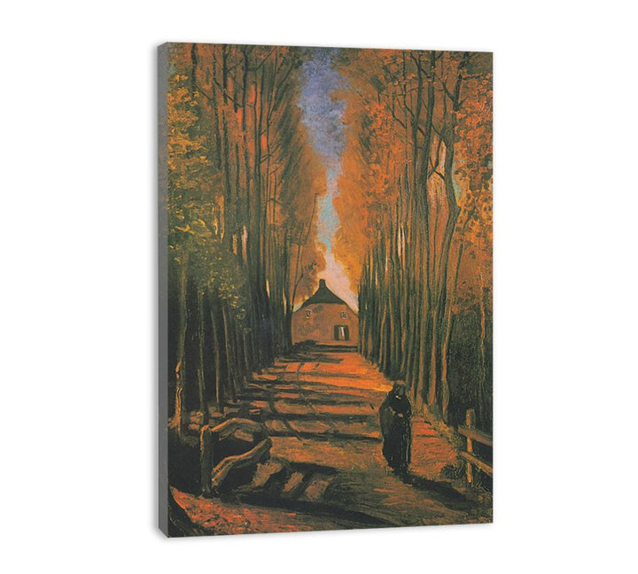 Poplars in autumn  canvas Print