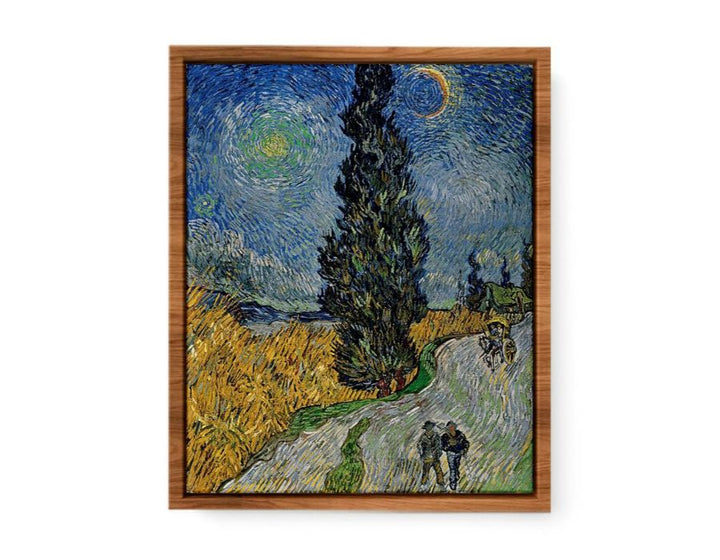 Vincent van Gogh - Road with Cypress and Star  Painting