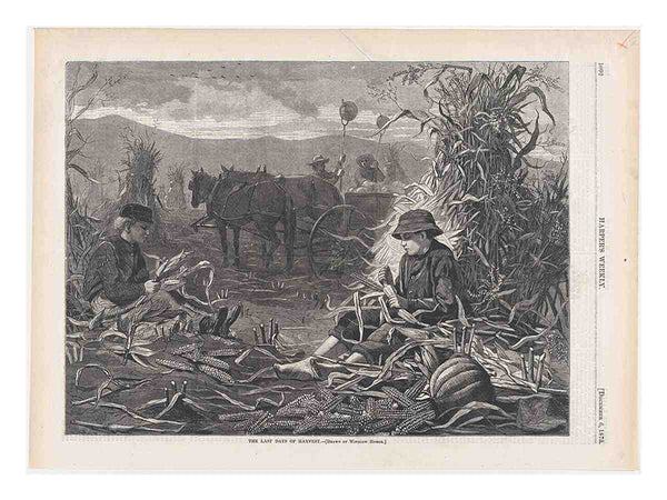 The Last Days of Harvest – Drawn by Winslow Homer