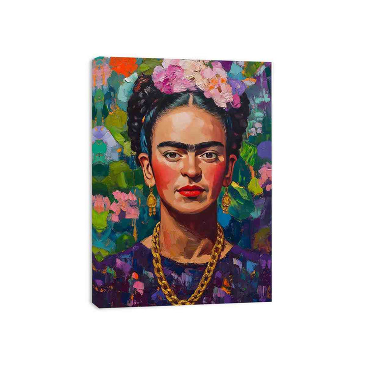 Frida Kahlo Portrait Canvas Print