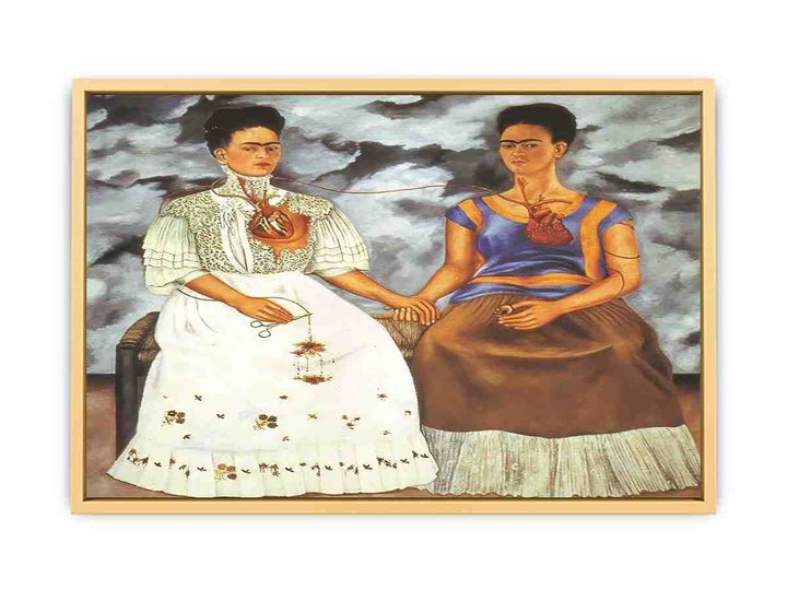 The Two Fridas Streched canvas