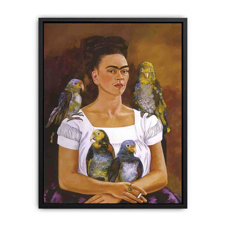 Me and My Parrots  Painting