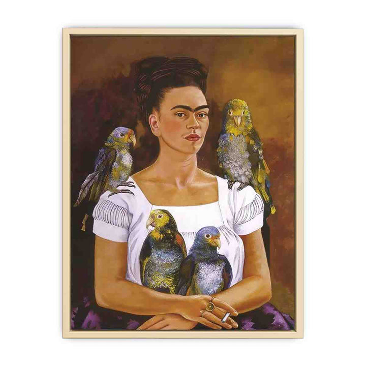 Me and My Parrots  Art Print