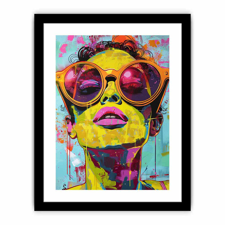 Colorful Glass framed Print