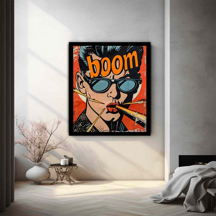 Boom Pop Art Poster Art Print