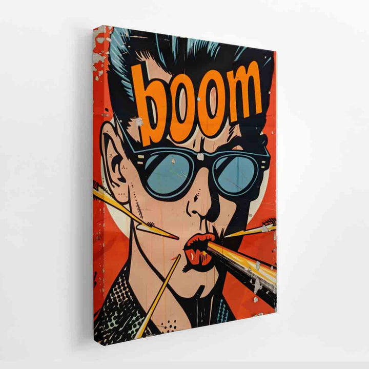 Boom Pop Art Poster canvas Print