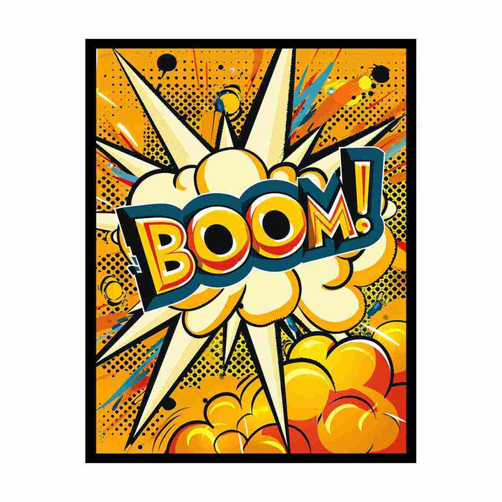 Boom Poster canvas Print