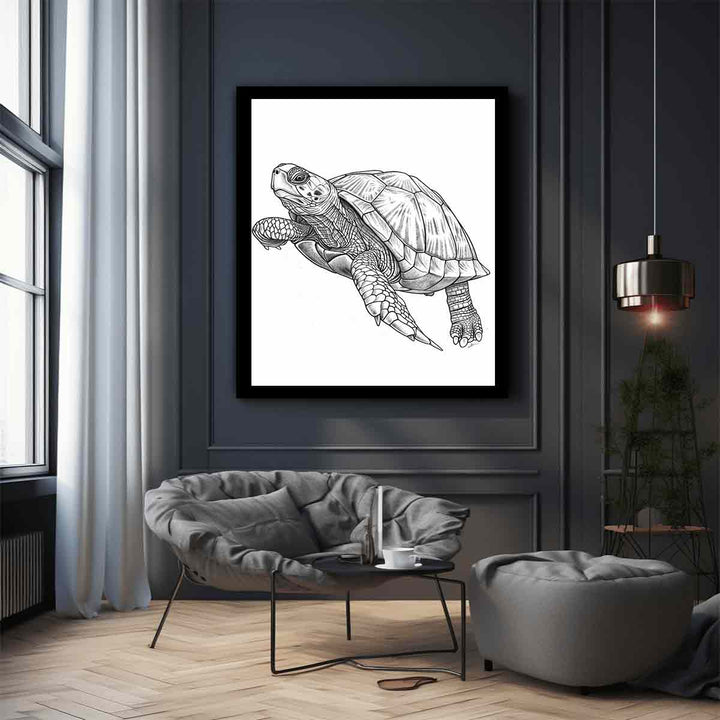 Color Me Turtle Art Print