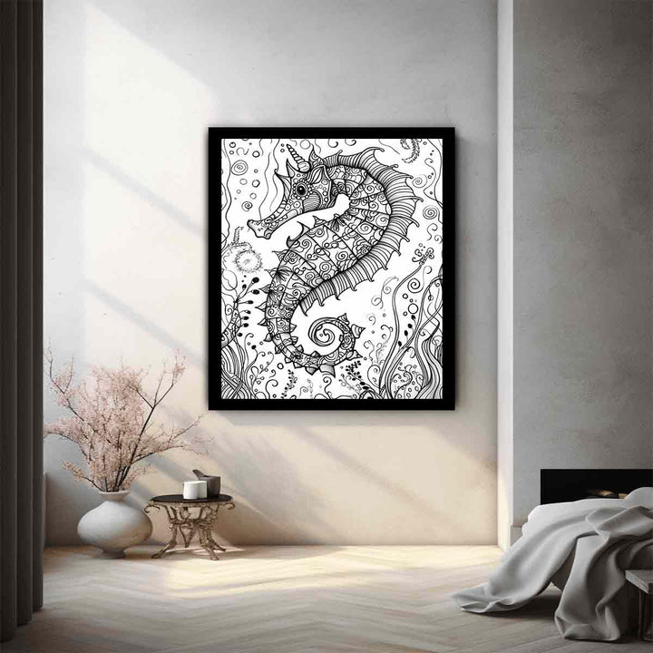 Color Me Sea Horse Art Print