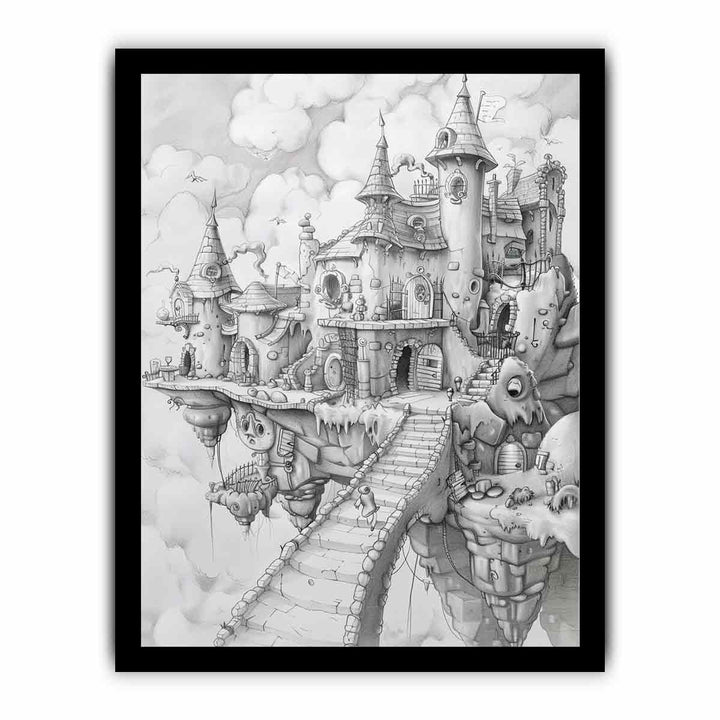 Castle Art framed Print