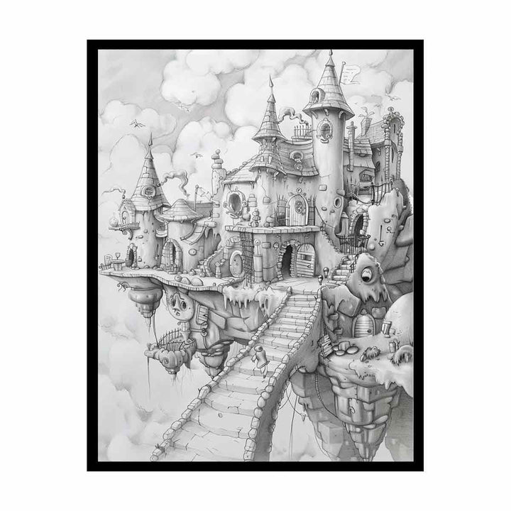 Castle Art canvas Print