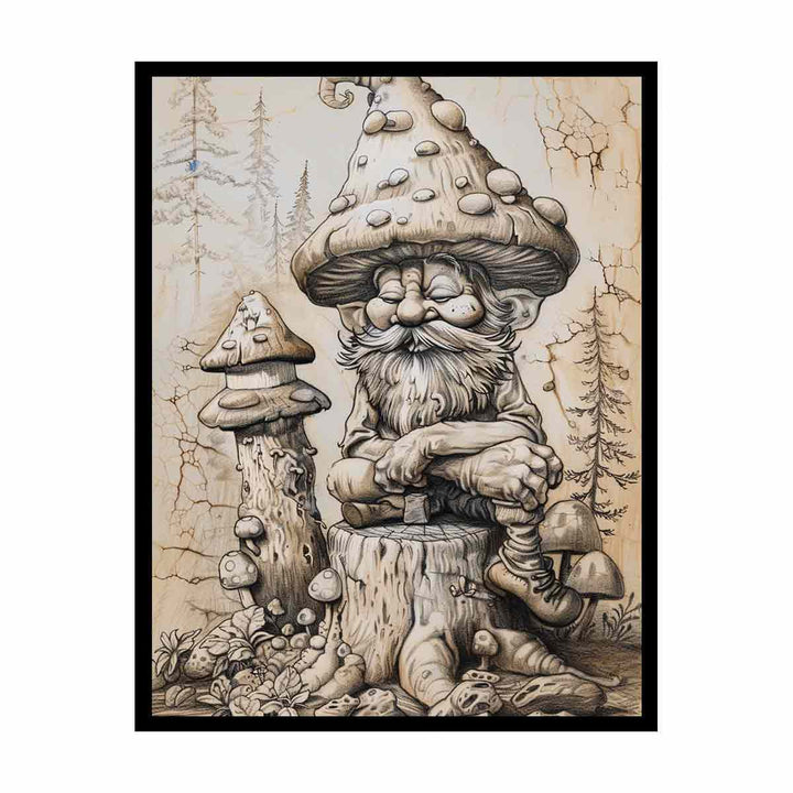 Old Man Art canvas Print