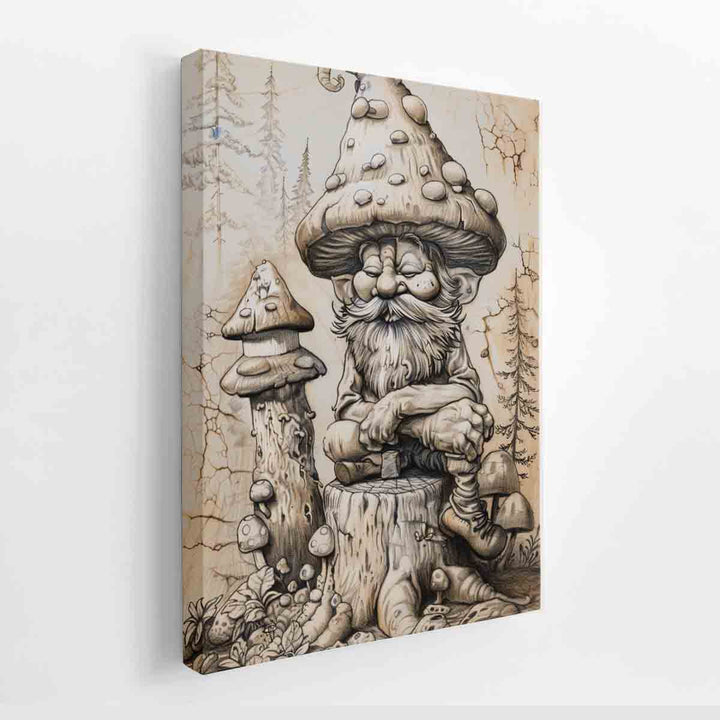 Old Man Art canvas Print