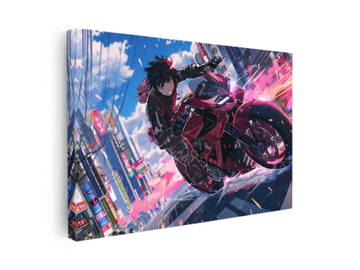 Aime Bike ride canvas Print