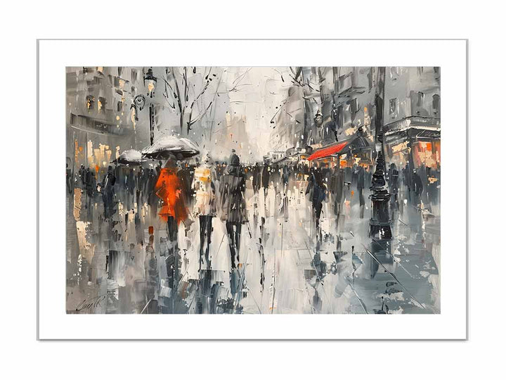 Paris Walk framed Print