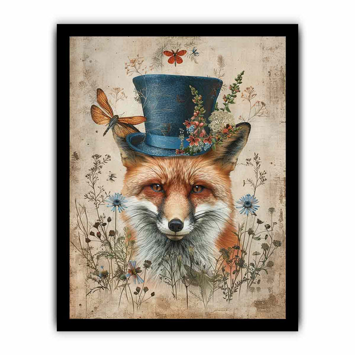 Whimsical Fox framed Print