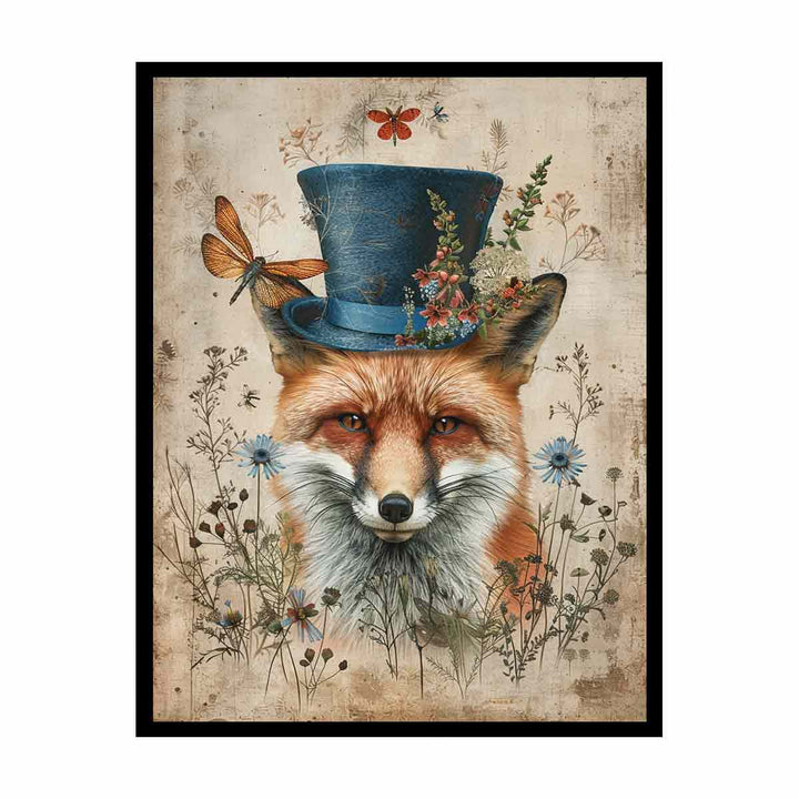 Whimsical Fox canvas Print