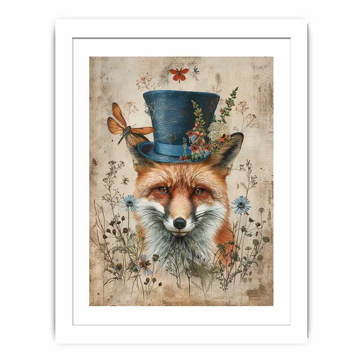 Whimsical Fox framed Print