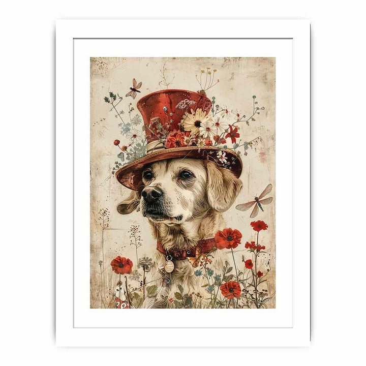 Playful Dog framed Print