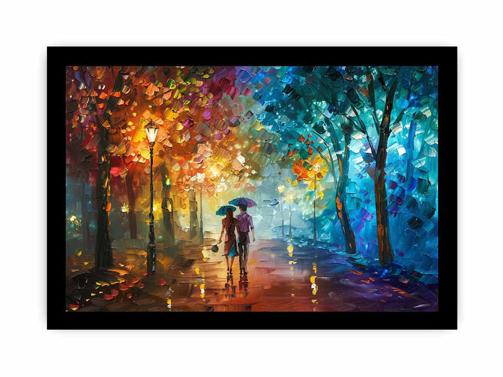 Love Walk framed Print